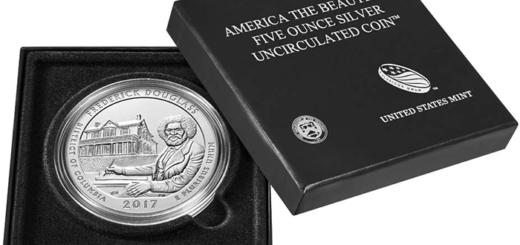 017 America the Beautiful 5-Ounce Silver Coin –Frederick Douglass