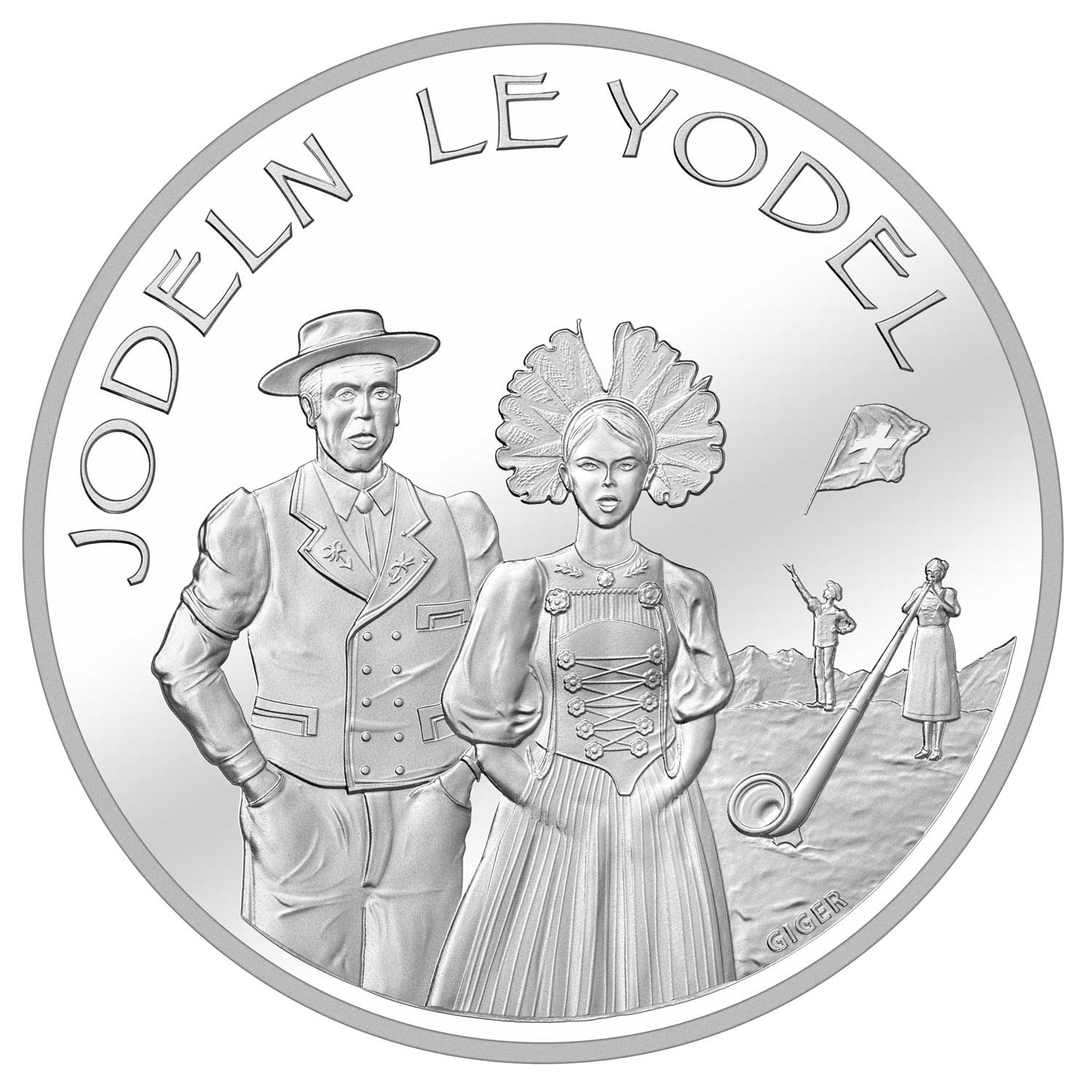2017 Yodelling Silver Coin from The Swiss Mint