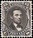 1867 Abraham Lincoln Stamp 