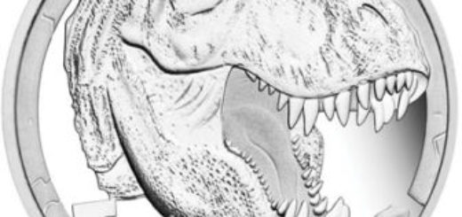 5-ounce silver Tyrannosaurus Rex coin for Tuvalu
