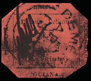 The British Guiana 1 Cent Magenta