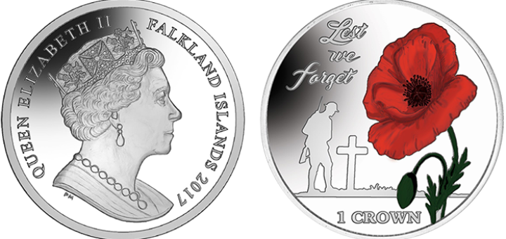 2017 Falklands Liberation Lest We Forget commemorative Coin