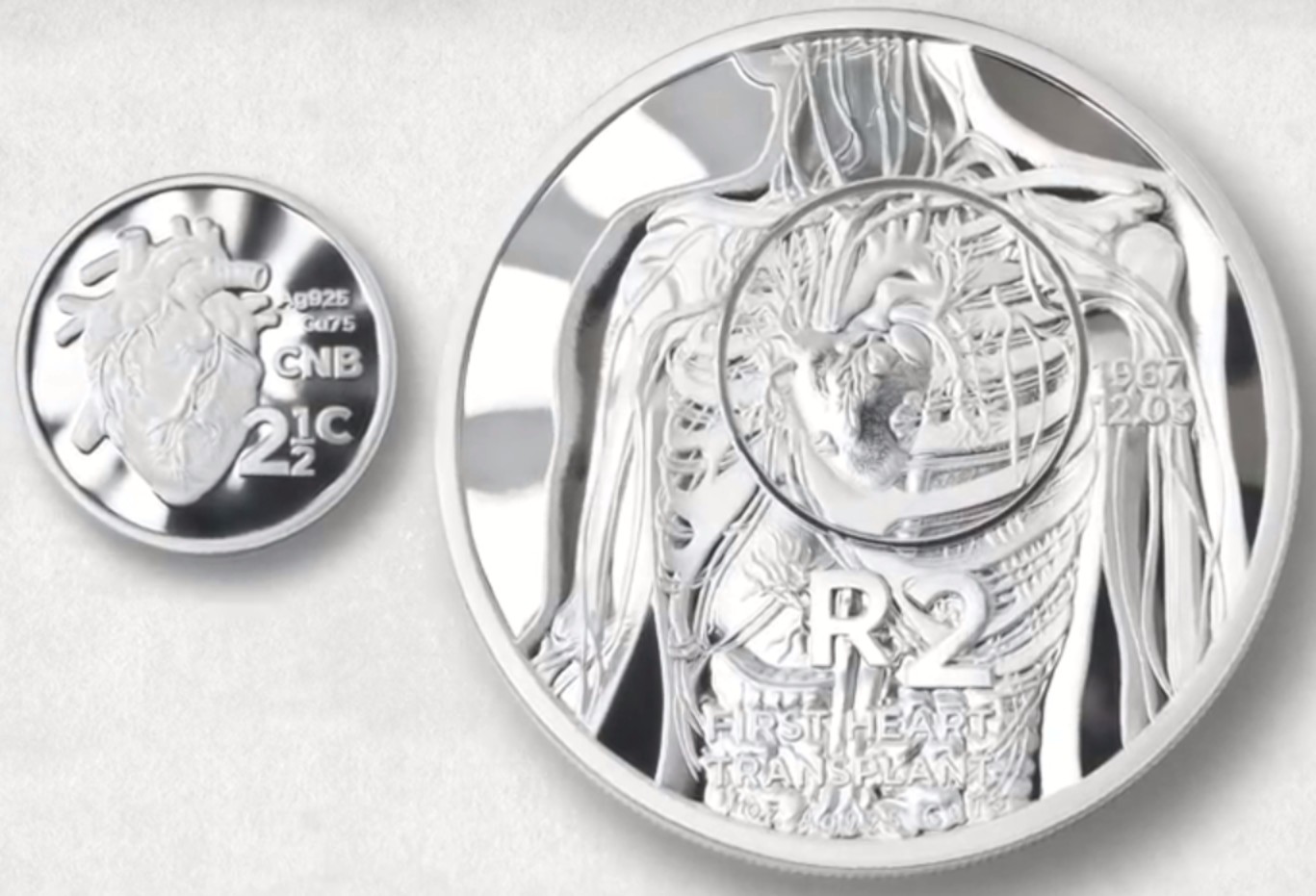 0th anniversary of the 1st Heart Transplant Commemorative Coin from The South African Mint