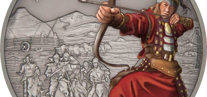 MONGOLS - WARRIORS OF HISTORY - 2017 1 oz Fine Silver Coin - NZ Mint