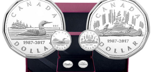 2017 Loonie’s 30th anniversary silver two coin set