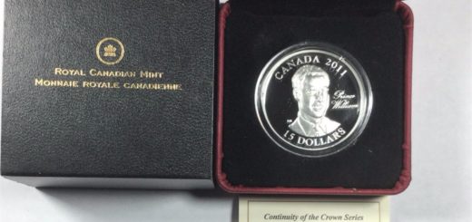 2011 Prince William of Wales Sterling Silver Coin - edmontoncollections.com