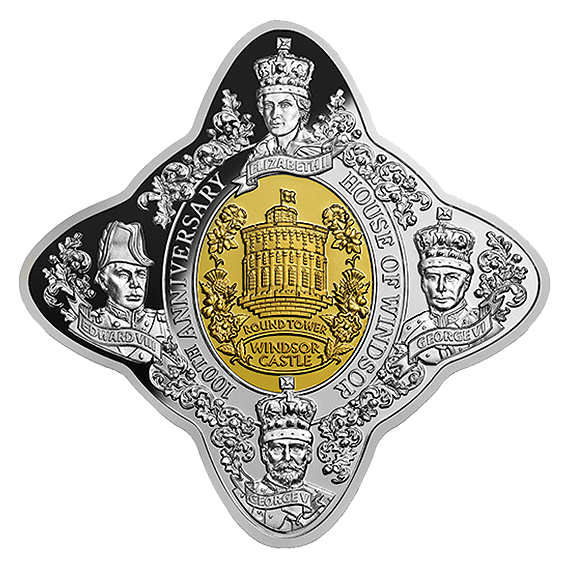 2017 100th Anniversary of the House of Windsor 1 oz. Pure Silver Coin