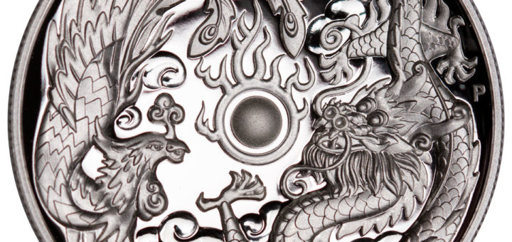 2017 Dragon and Phoenix 1oz High Relief Silver Proof Coin