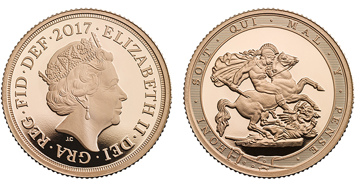 2017 Royal Mint 200th anniversary gold sovereigns