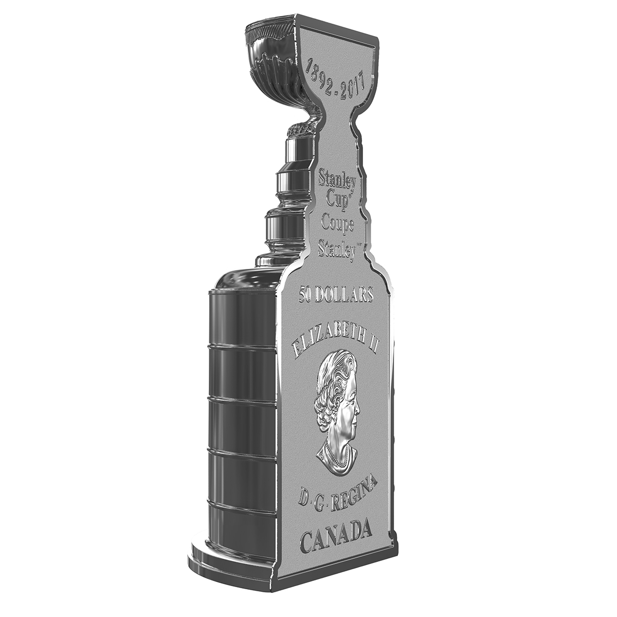  2017 $50 125th Anniversary of the Stanley Cup Pure Silver Coin 