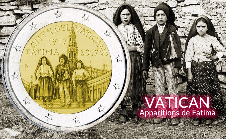 2017 Vatican City “Fatima Apparitions“ Centennial Commemorative €2 Coin