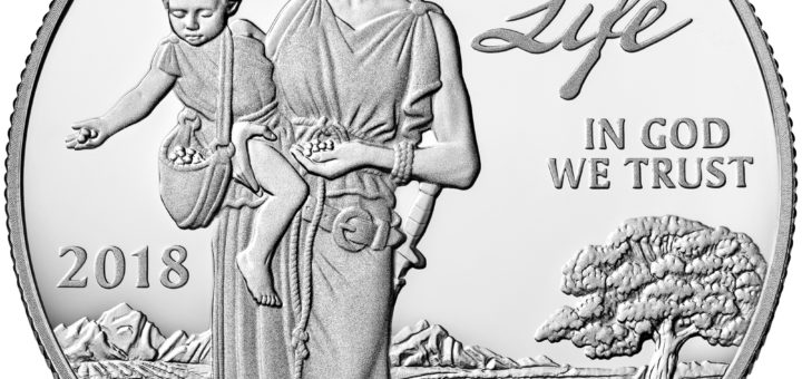 US Mint 2018 - Preamble to the Declaration of Independence Platinum Proof Coin