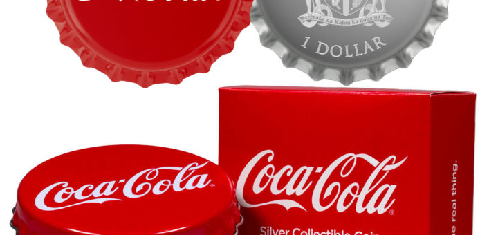 2018 Fiji Coca-Cola Bottle Cap 1 Dollar Silver GEM Proof Coin