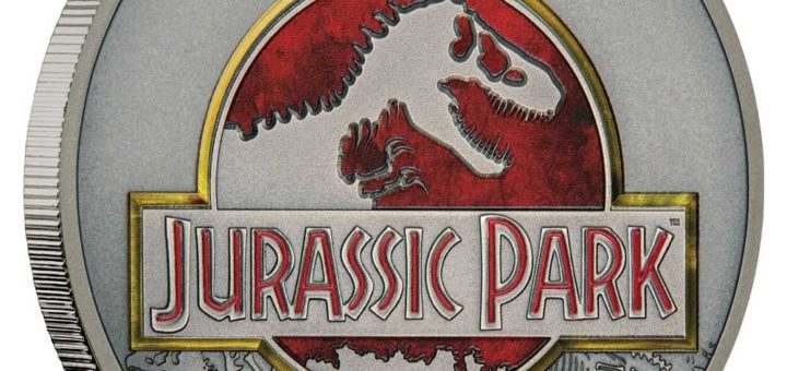 2018 Niue 1 oz $2 Jurassic Park 25th Anniversary Silver Coin