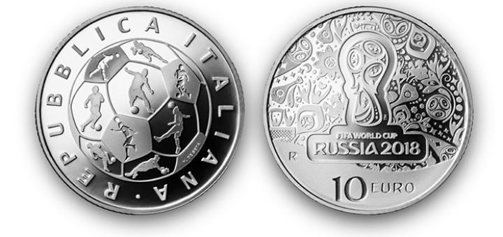 2018 XXII FIFA World Cup - Italian 10euros Silver coin