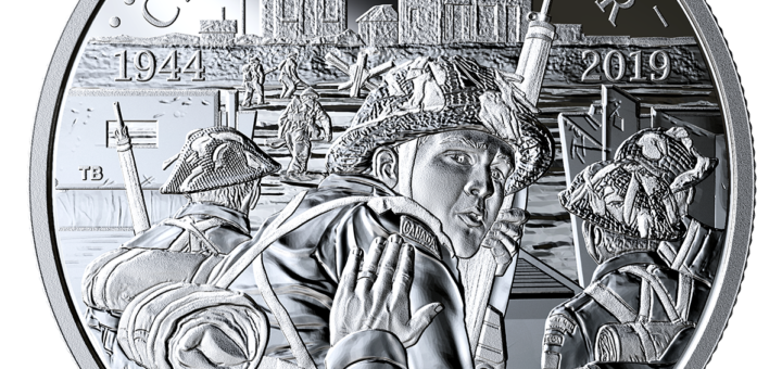 2019 The 75 Anniversary of D-Day Proof Silver Dollar