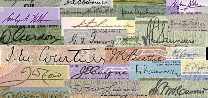 Canadian Banknote Signatures