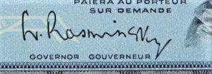L. Rasminsky Signature