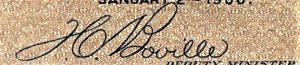 T.C. Boville Signature