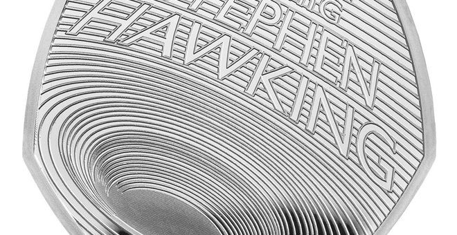 2019 The Royal Mint Black Hole Coin Honoring Stephen Hawking