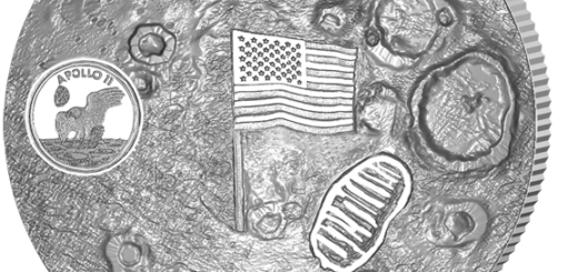 Pobjoy Mint’s 50th Anniversary of Apollo 11 Moon Landing Commemorative Domed Coin