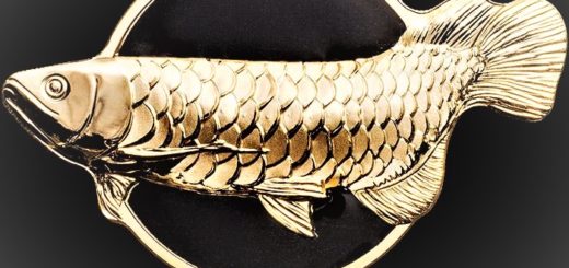 2019 Palau Dragonfish Golden Arowana 2 Oz Silver Coin