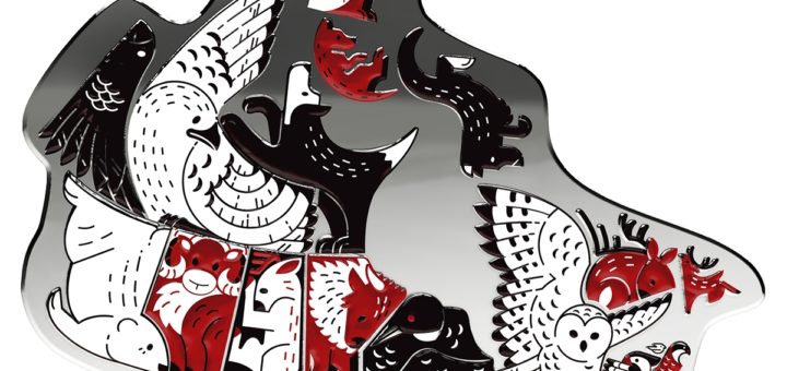 2019 The Canadian Landscape - Canada-shaped Pure Silver Coin