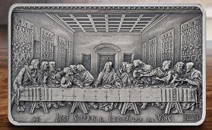 2019 Samoa Leonardo Da Vinci’s Last Supper Silver Coin