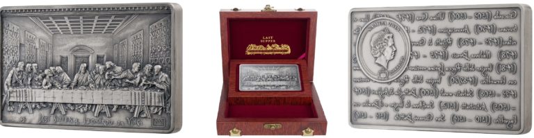2019 Samoa Leonardo Da Vinci’s Last Supper  Silver Coin