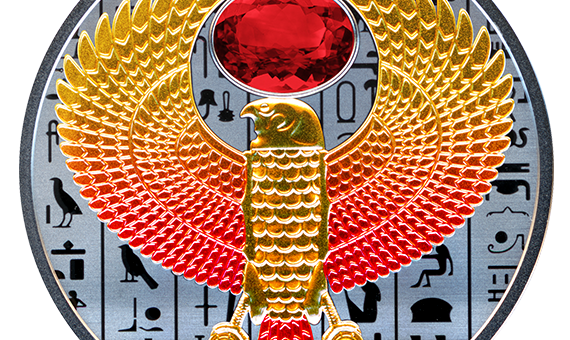 2020 Niue Gold and Silver Coin Featuring Ancient Egyptian Falcon