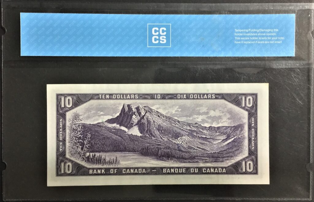 1954 Canada $10, Devil's Face